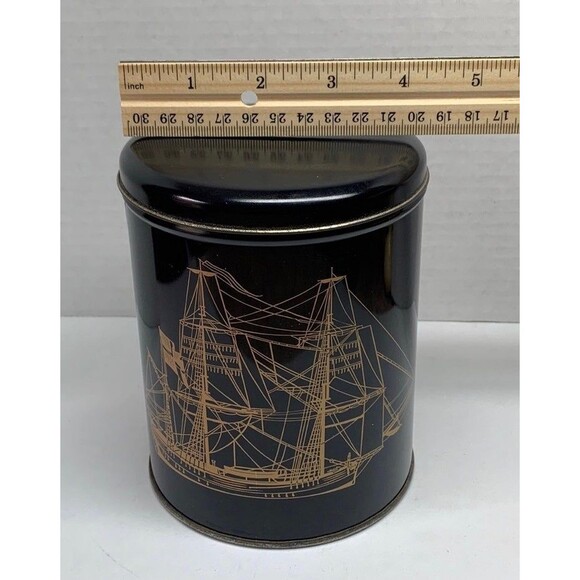 BARET WARE Sailing Ship Black Canister (Bx 4) - Picture 6 of 8